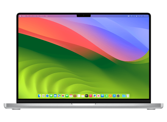 MacBook Pro running macOS Sonoma